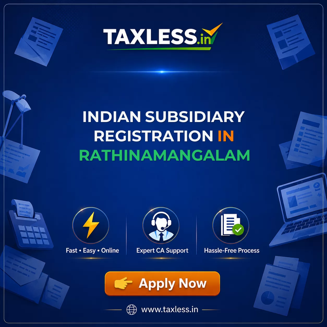 Indian Subsidiary Registration in Rathinamangalam