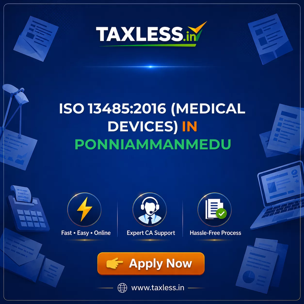 ISO 13485:2016 (Medical Devices) in Ponniammanmedu