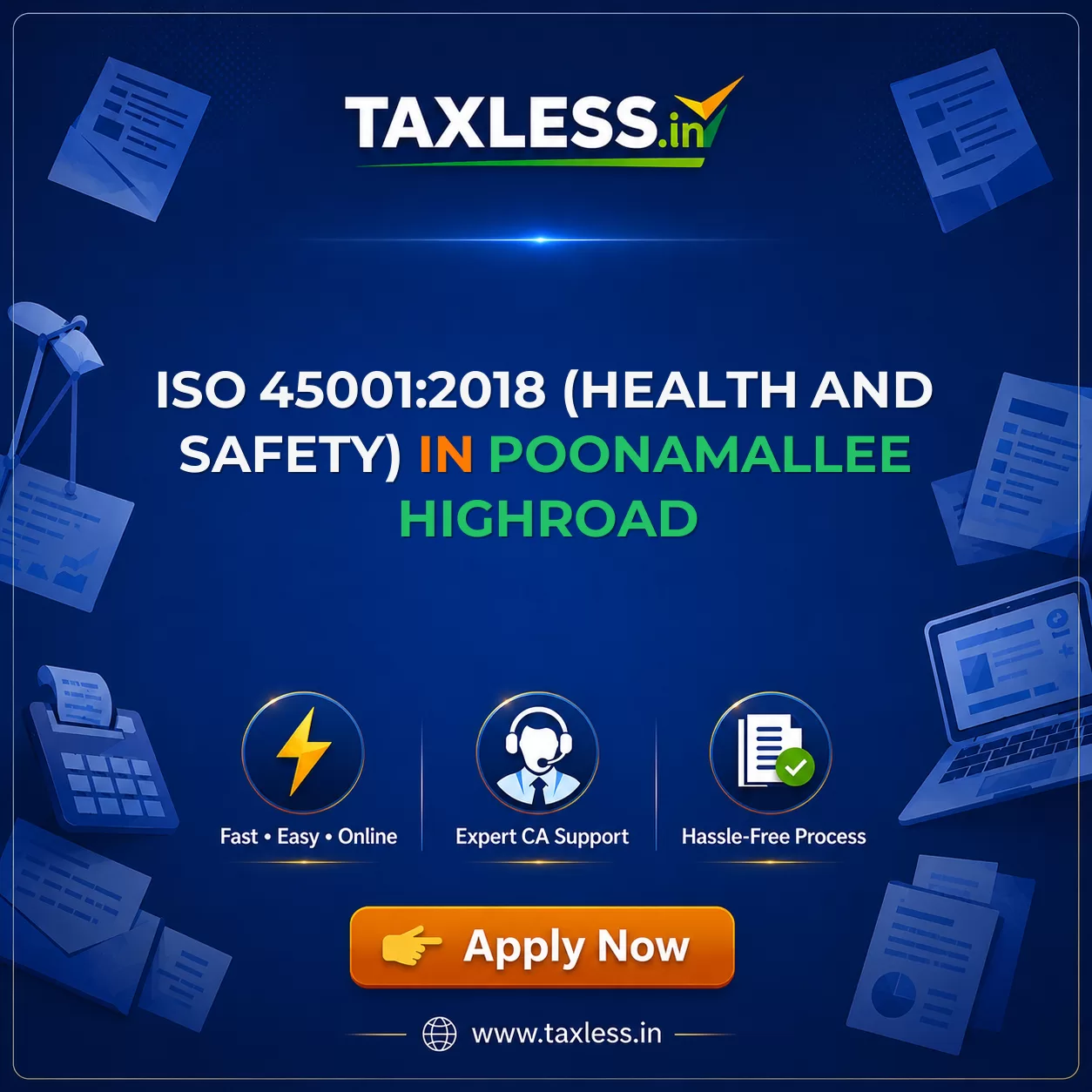 ISO 45001:2018 (Health And Safety) in Poonamallee Highroad