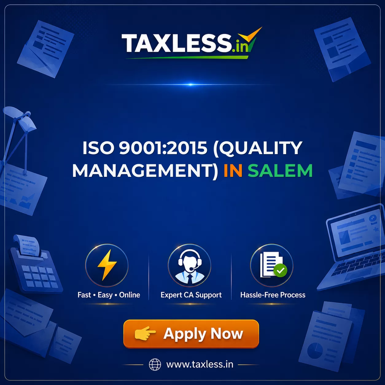 ISO 9001:2015 (Quality Management) in Salem