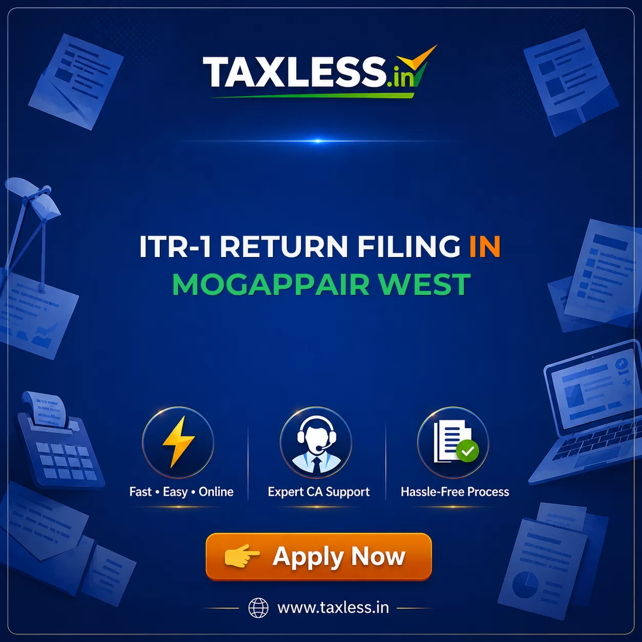 ITR-1 Return Filing in Mogappair West
