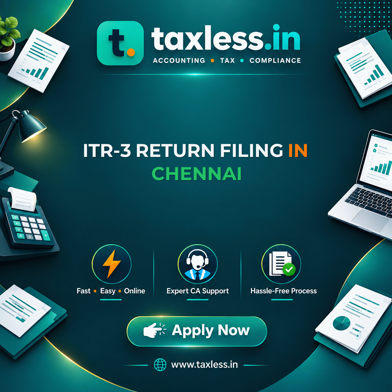 ITR-3 Return Filing in Chennai