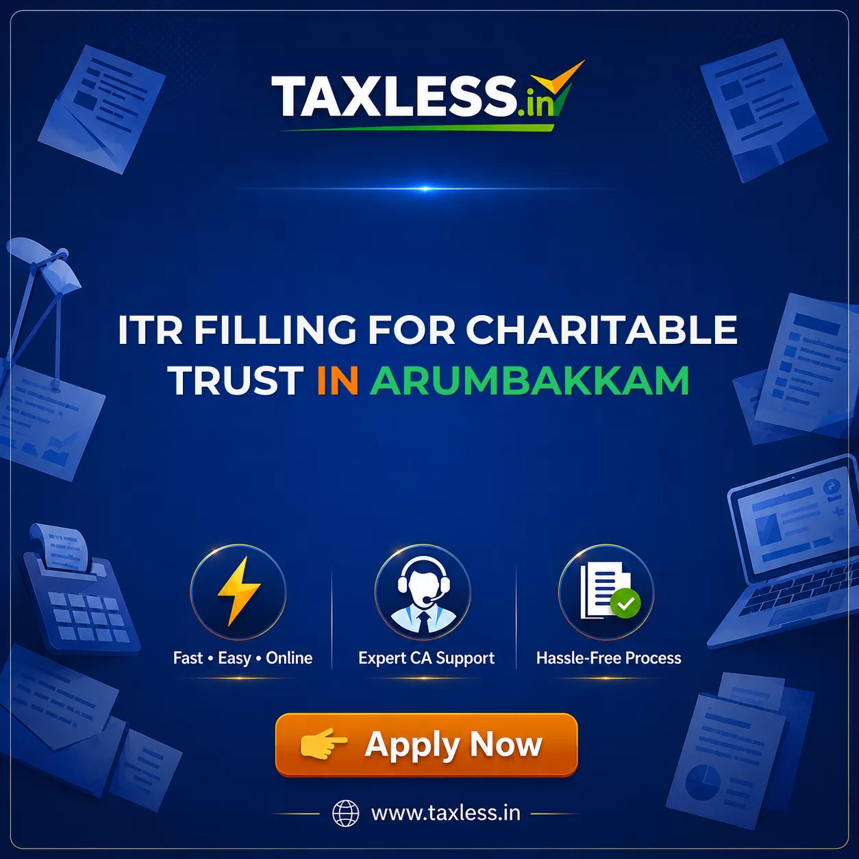 ITR Filling For Charitable Trust in Arumbakkam