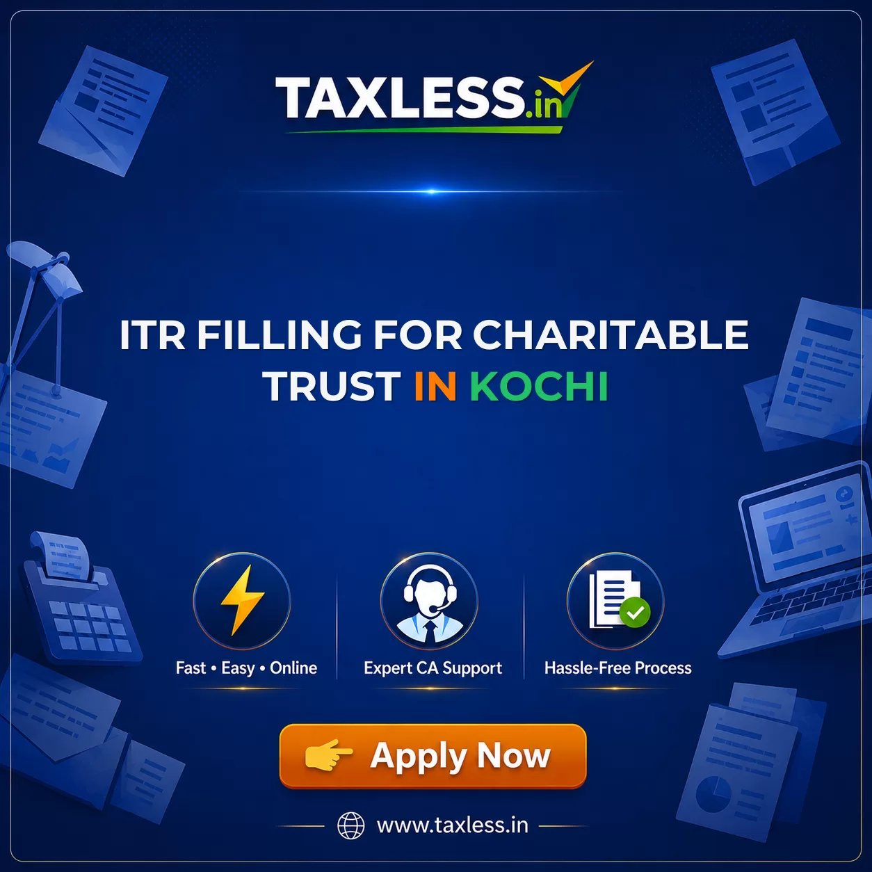 ITR Filling For Charitable Trust in Kochi