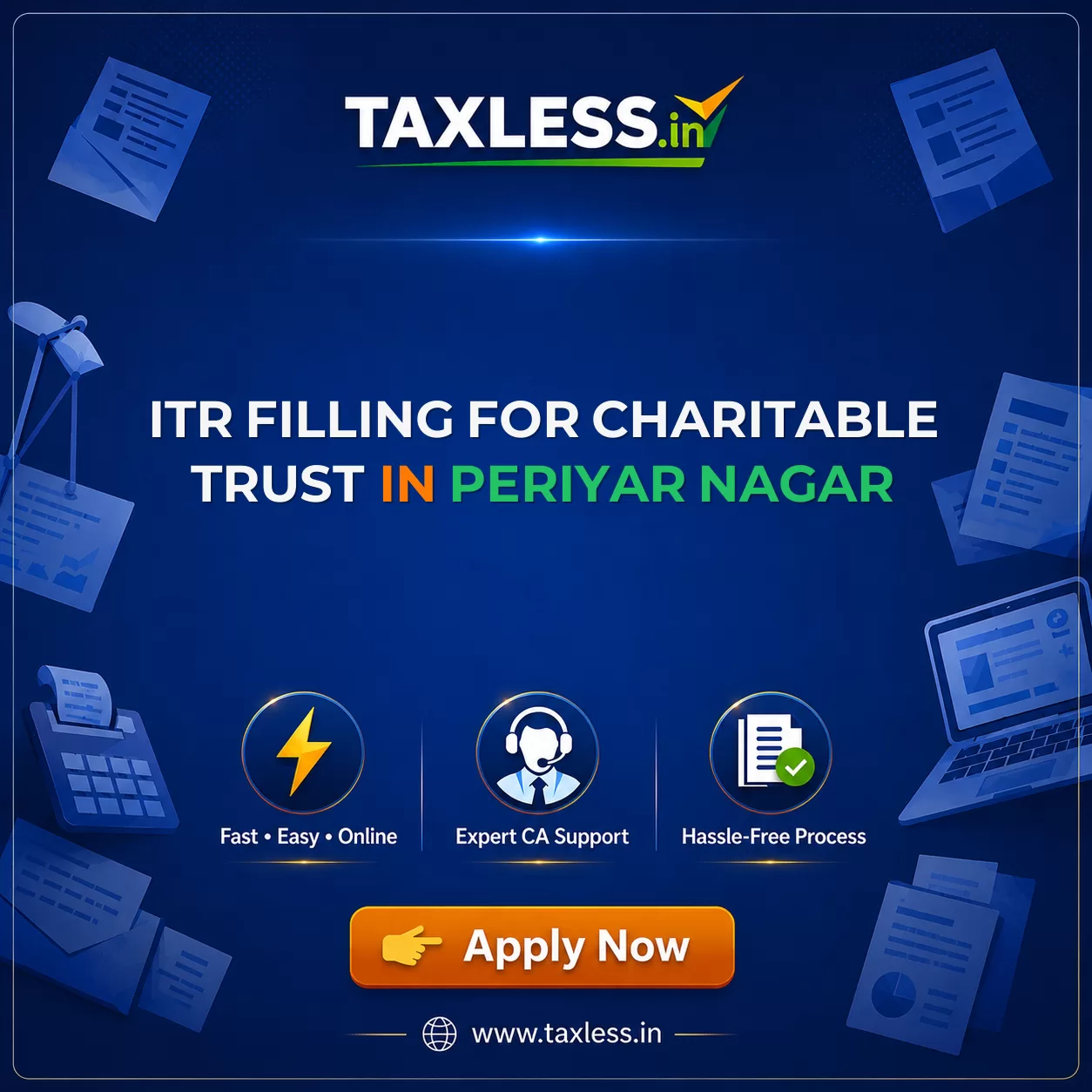 ITR Filling For Charitable Trust in Periyar Nagar