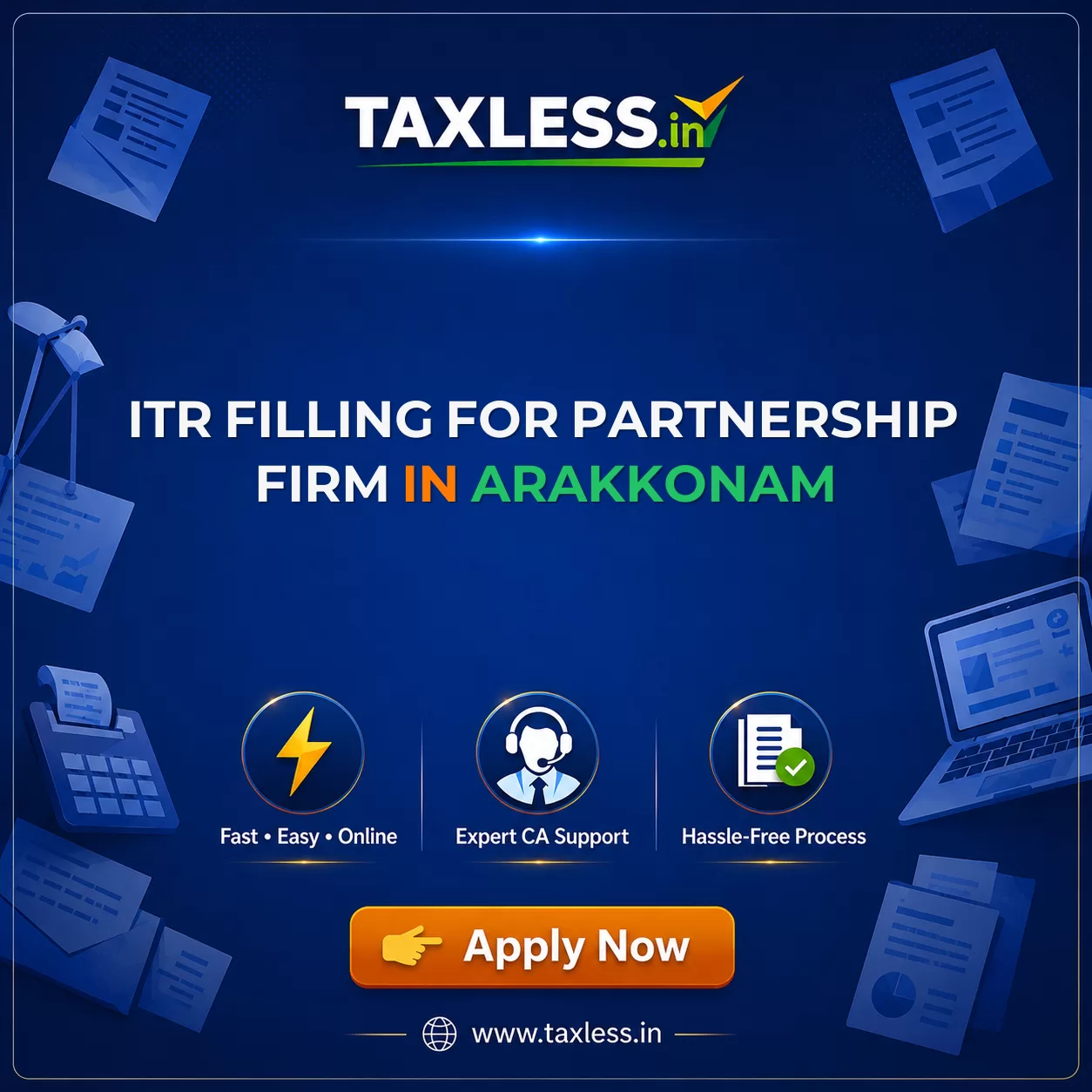 ITR Filling For Partnership Firm in Arakkonam