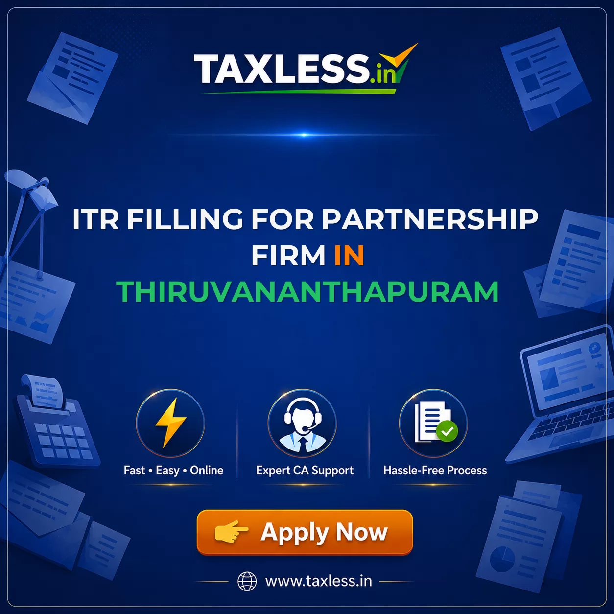 ITR Filling For Partnership Firm in Thiruvananthapuram