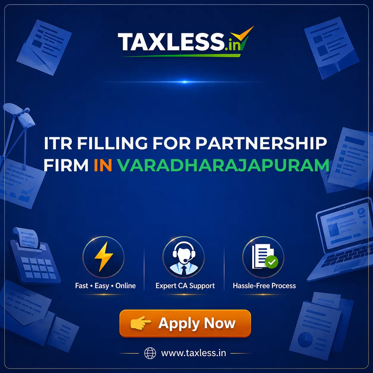ITR Filling For Partnership Firm in Varadharajapuram