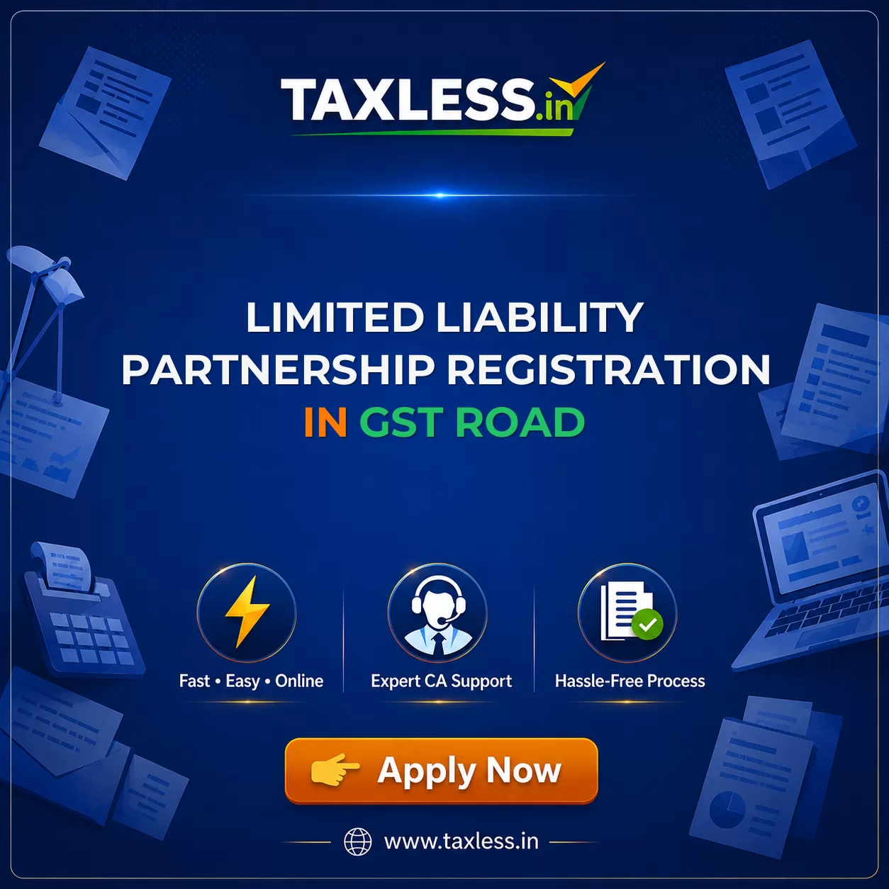 Limited Liability Partnership Registration in Gst Road