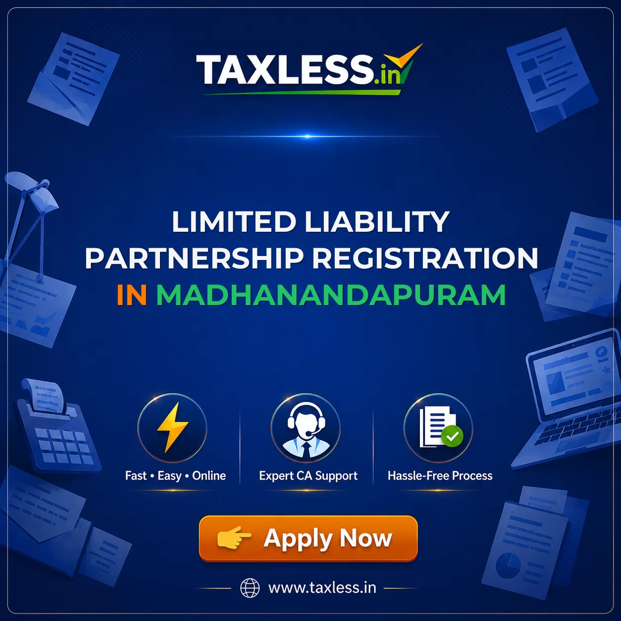 Limited Liability Partnership Registration in Madhanandapuram
