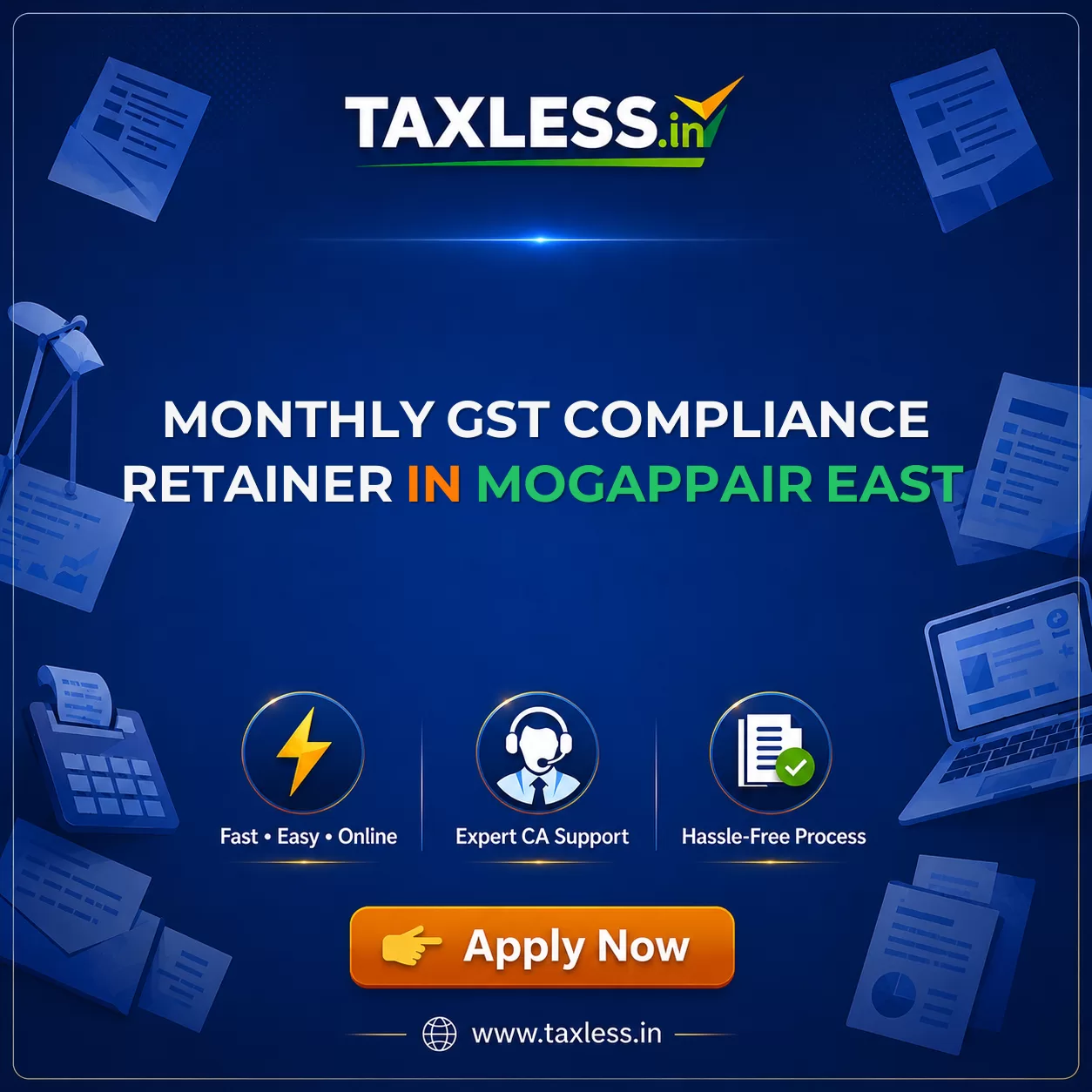 Monthly GST Compliance Retainer in Mogappair East