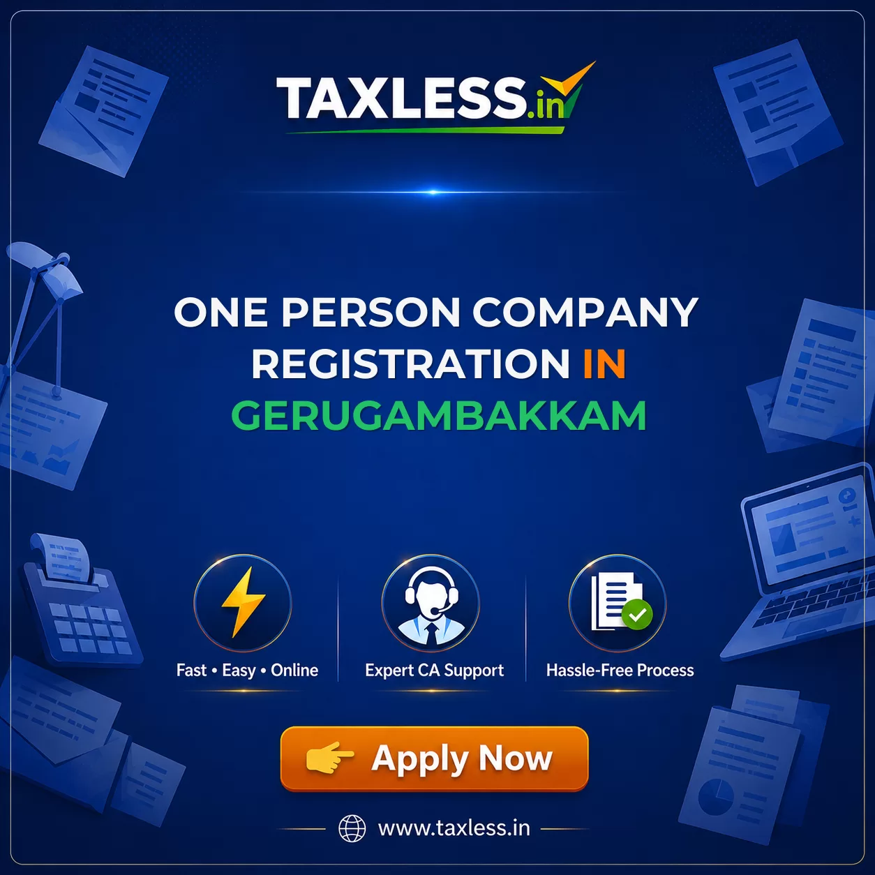 One Person Company Registration in Gerugambakkam