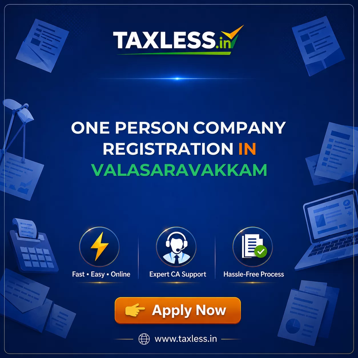 One Person Company Registration in Valasaravakkam