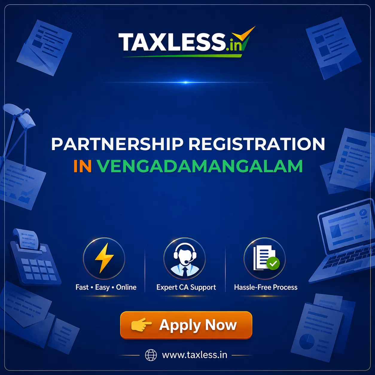 Partnership Registration in Vengadamangalam