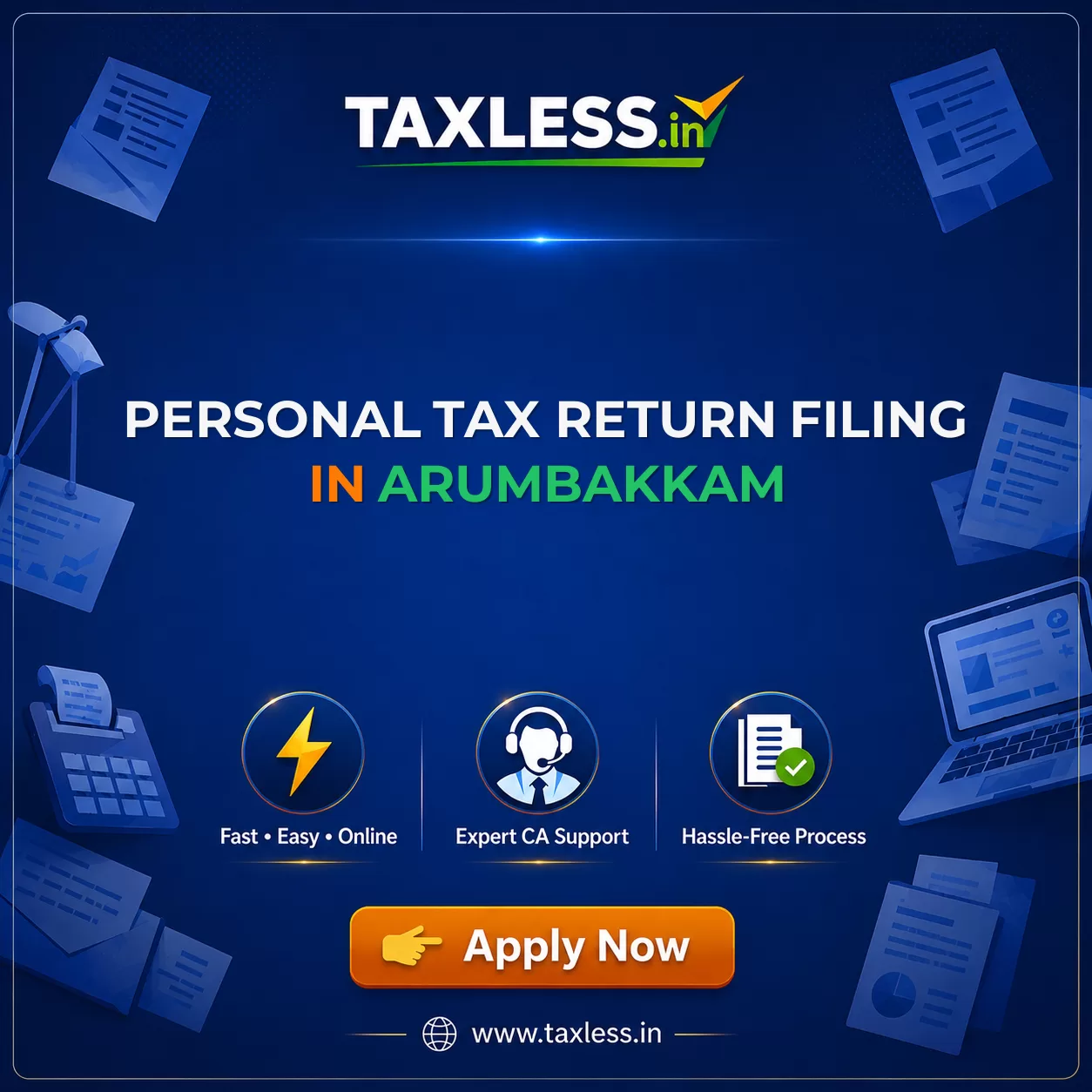 Personal Tax Return Filing in Arumbakkam