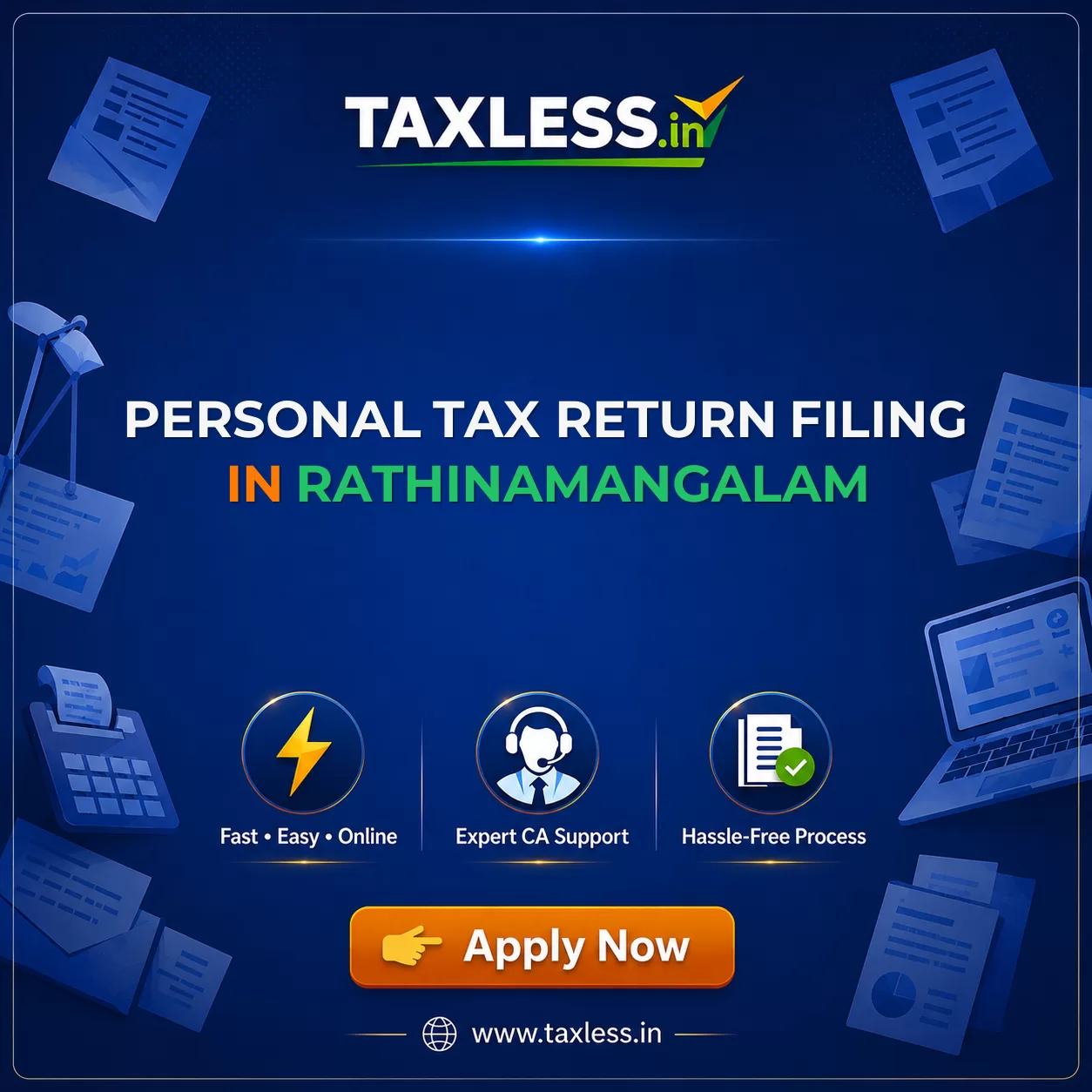 Personal Tax Return Filing in Rathinamangalam