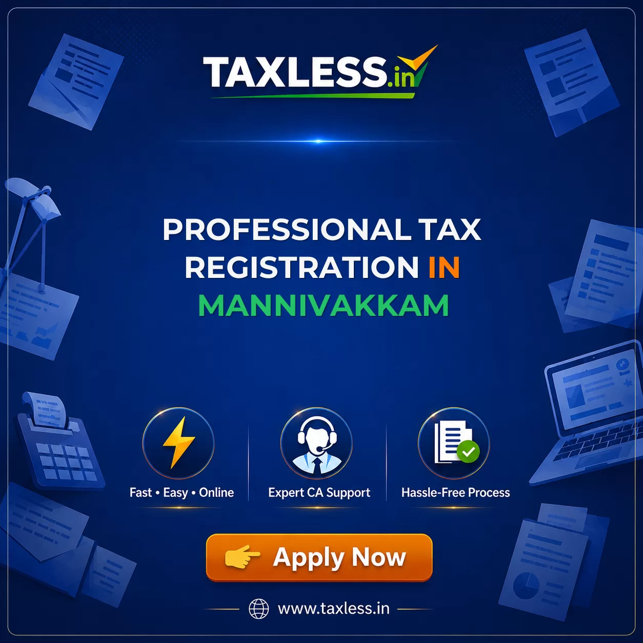 Professional Tax Registration in Mannivakkam