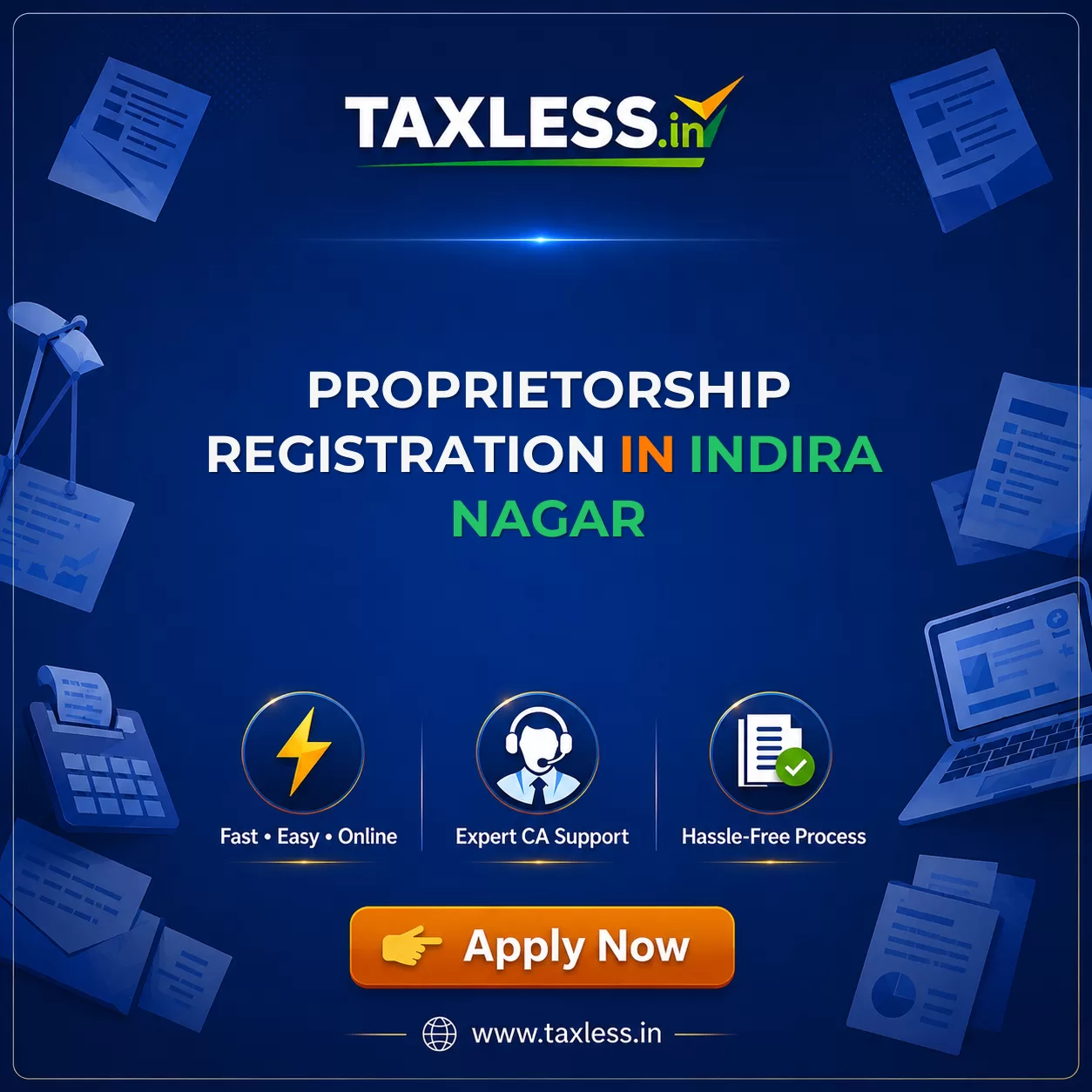 Proprietorship Registration in Indira Nagar