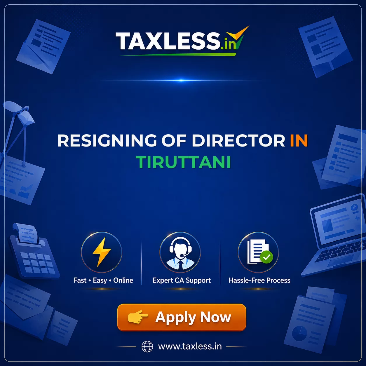 Resigning Of Director in Tiruttani
