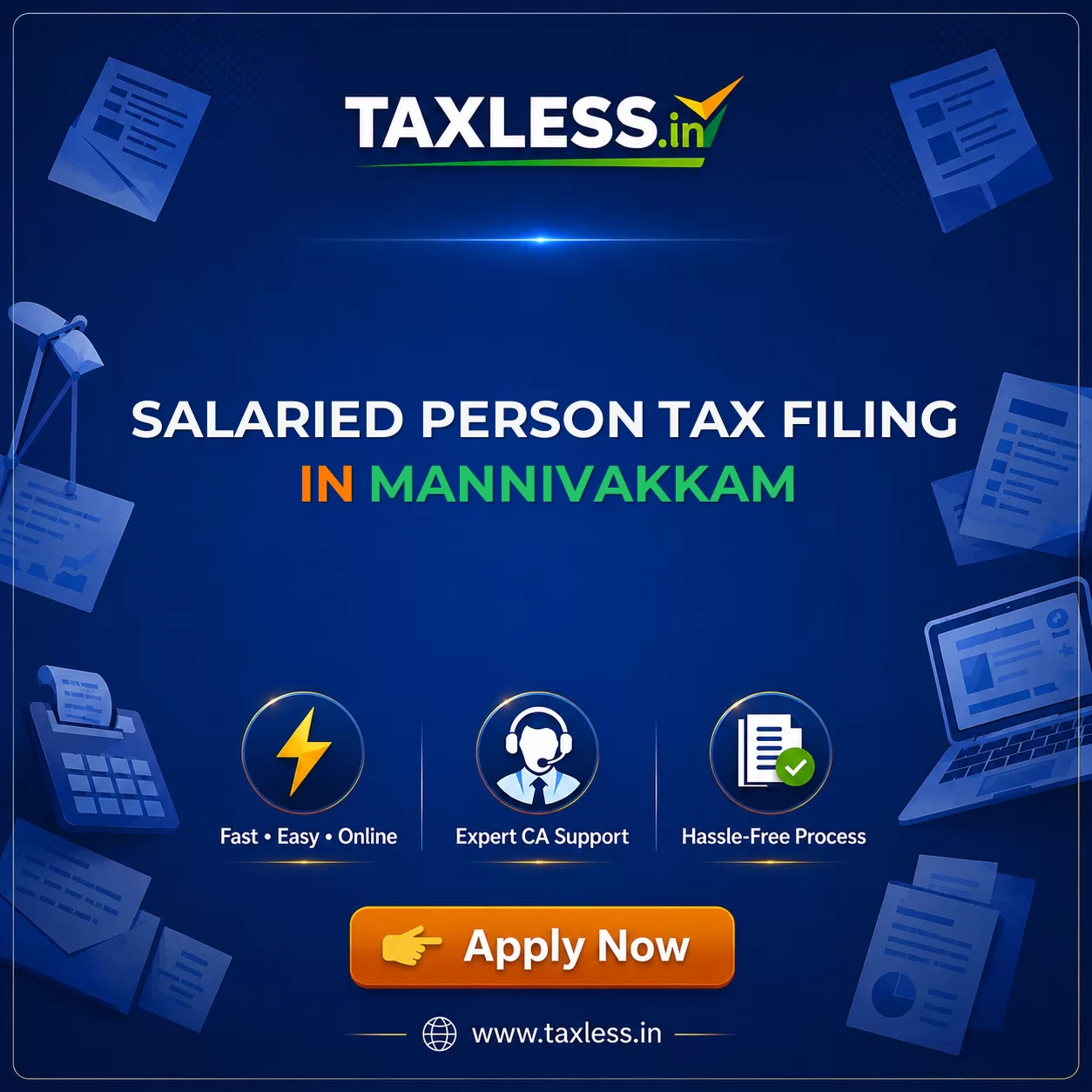 Salaried Person Tax Filing in Mannivakkam