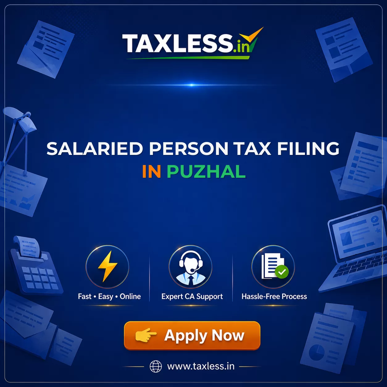 Salaried Person Tax Filing in Puzhal