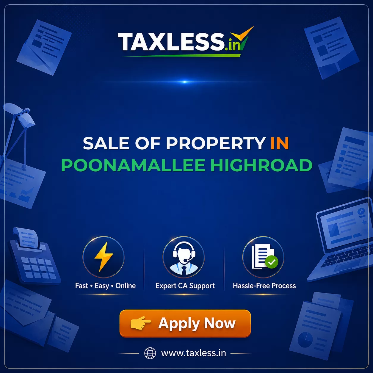 Sale Of Property in Poonamallee Highroad