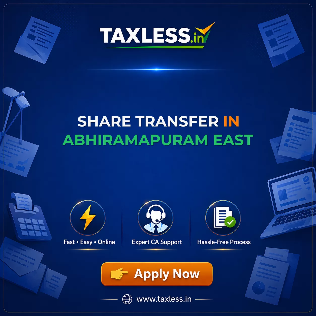Share Transfer in Abhiramapuram East