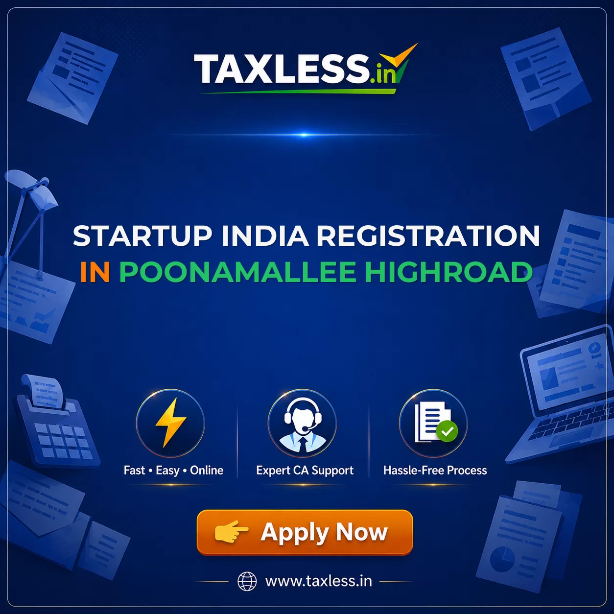Startup India Registration in Poonamallee Highroad