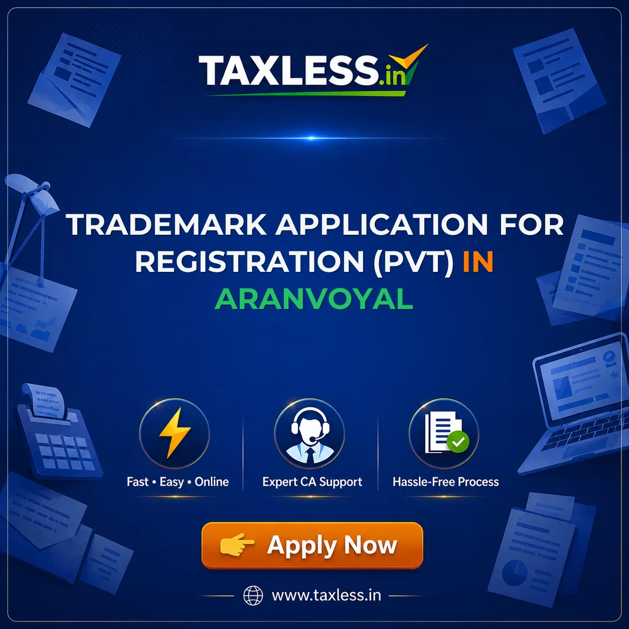 Trademark Application For Registration (Pvt) in Aranvoyal