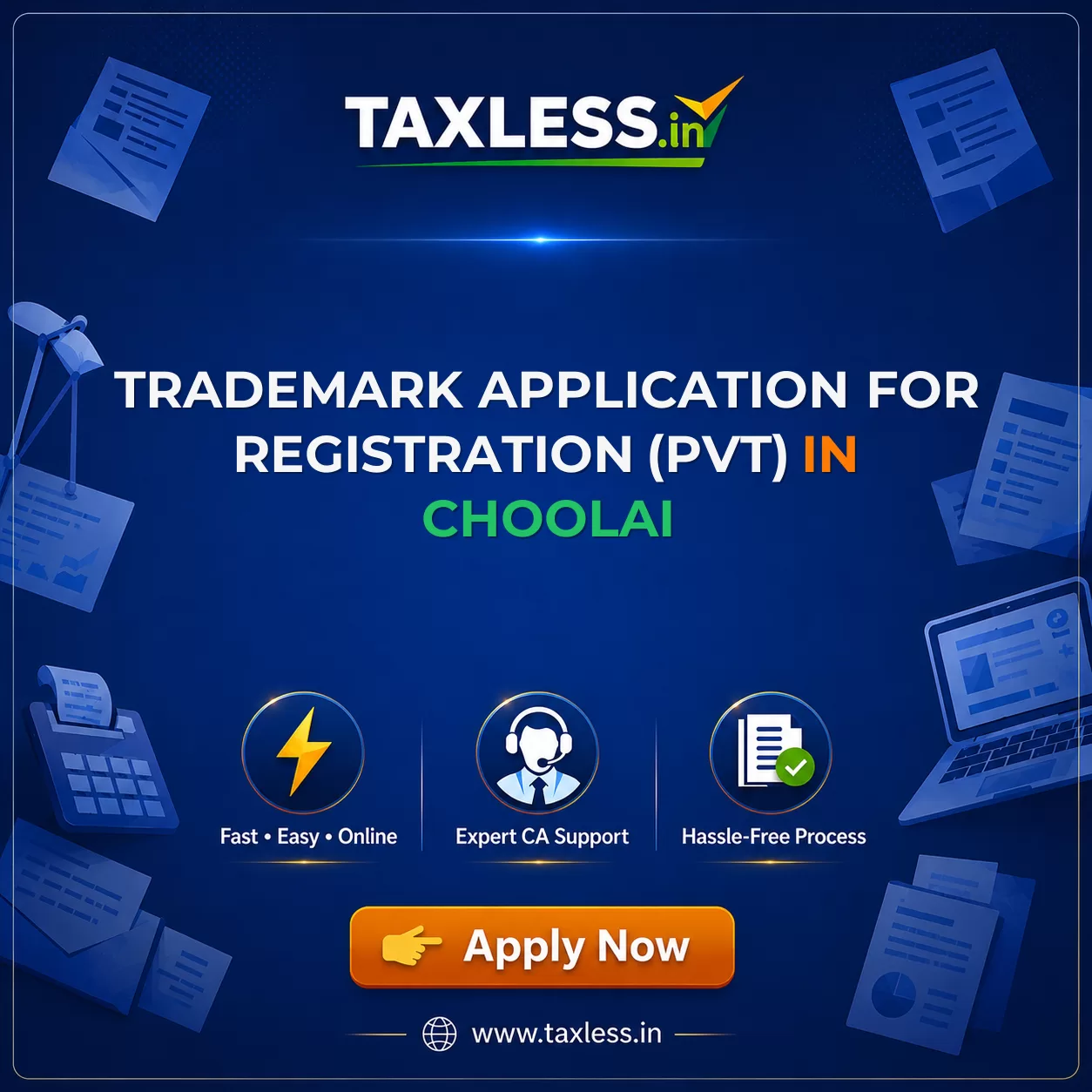 Trademark Application For Registration (Pvt) in Choolai