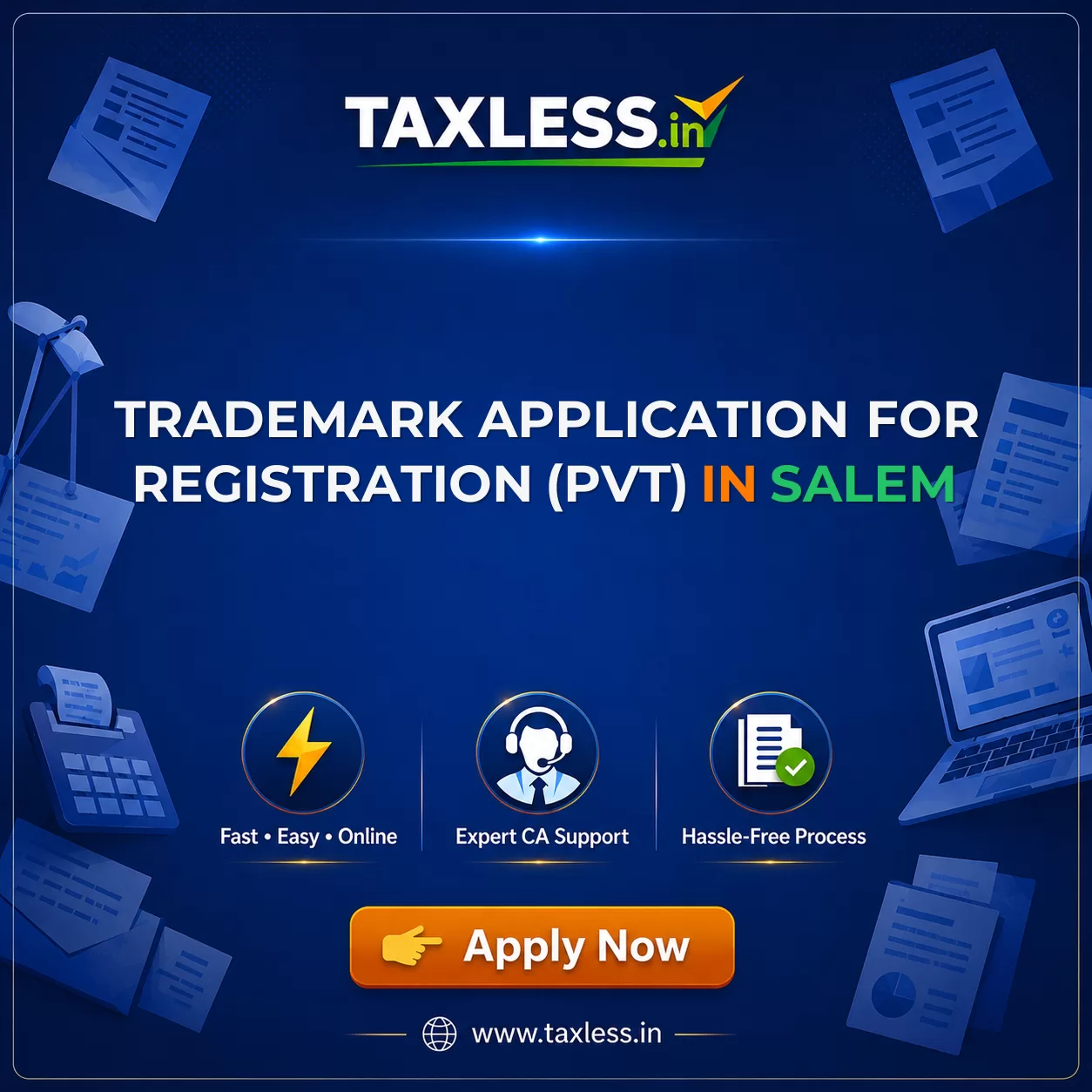 Trademark Application For Registration (Pvt) in Salem